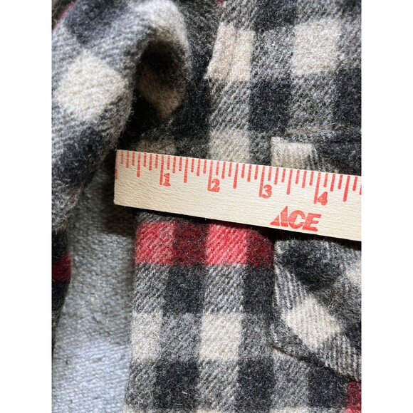 Vintage 80s woolwich wool plaid shirt small made in USA - Picture 4 of 8